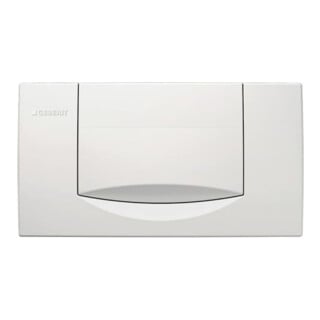 Geberit Plaque de commande 200F blanche, pour chasse d'eau stop, plastique