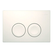 Geberit Plaque de commande Delta 25 blanc alpin, pour chasse 2 volumes