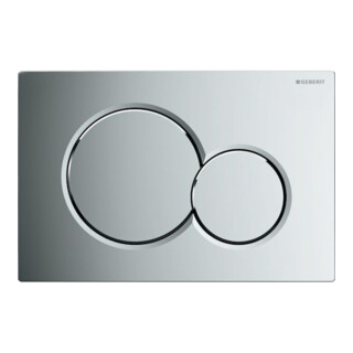 Geberit Plaque de commande Sigma 01 hgl-vc, pour chasse 2 volumes, plastique