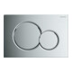 Geberit Plaque de commande Sigma 01 hgl-vc, pour chasse 2 volumes, plastique-1
