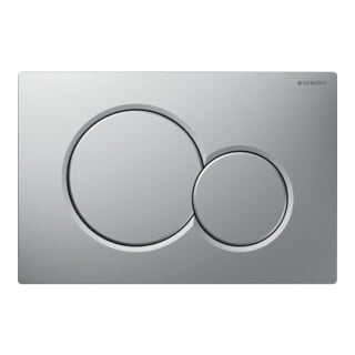Geberit Plaque de commande Sigma 01 mat chromé, pour chasse 2-Mg, plastique