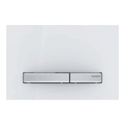 Geberit Plaque de commande Sigma 50 Pl bl., Pl/T chromé, carrée, pour chasse 2-mécanismes-1