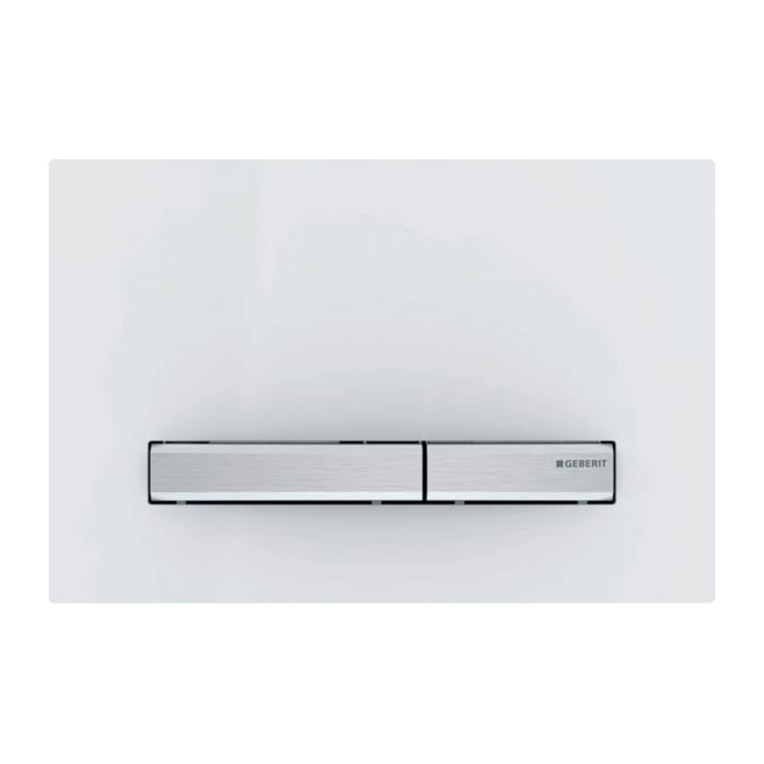 Geberit Plaque de commande Sigma 50 Pl bl., Pl/T chromé, carrée, pour chasse 2-mécanismes
