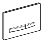 Geberit Plaque de commande Sigma 50 Pl bl., Pl/T chromé, carrée, pour chasse 2-mécanismes-4