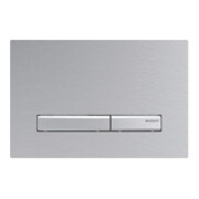Geberit Plaque de commande Sigma 50 Pl c ge, Pl/T chromé, sq, f 2-Mg-chasse.