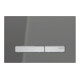 Geberit Plaque de commande Sigma 50 Pl verre vsp, Pl/T vc, carrée, f 2-Mg-chasse.-1