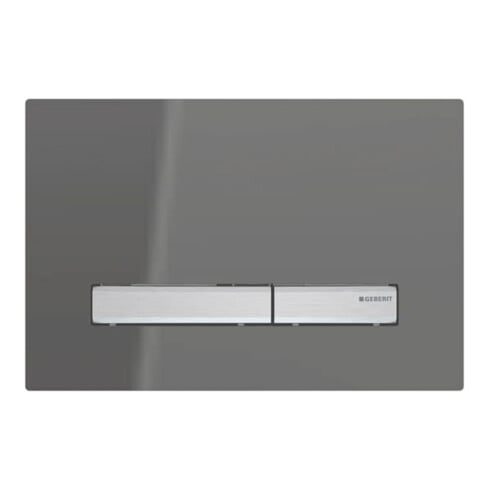 Geberit Plaque de commande Sigma 50 Pl verre vsp, Pl/T vc, carrée, f 2-Mg-chasse.