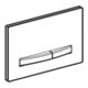 Geberit Plaque de commande Sigma 50 Pl verre vsp, Pl/T vc, carrée, f 2-Mg-chasse.-3
