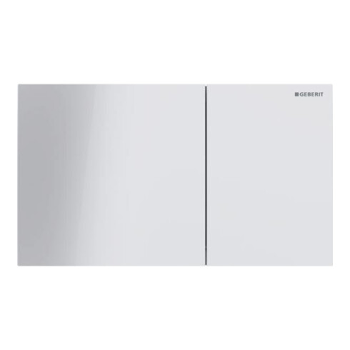 Geberit Plaque de commande Sigma 70 Square, double chasse, blanc