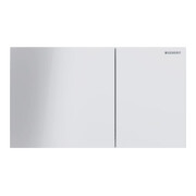 Geberit Plaque de commande Sigma 70 Square, double chasse, blanc