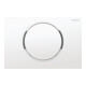 Geberit Plaque de commande Sigma10 Pl/T blanche, Rg vc, KS, avec arrêt de chasse d'eau-1