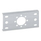Geberit Plaque de montage droite, simple, avec matériel de fixation, acier galvanisé-1