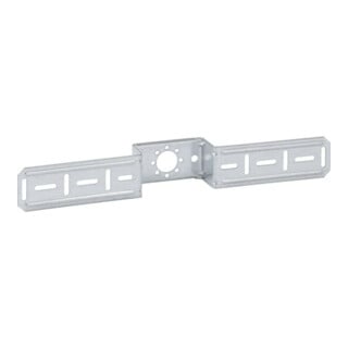 Geberit Plaque de montage pré-percée, avec matériel de fixation, zinguée, pour robinet simple