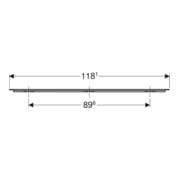 Geberit Poignée iCon 118,1 cm, blanc/mat poudré-5