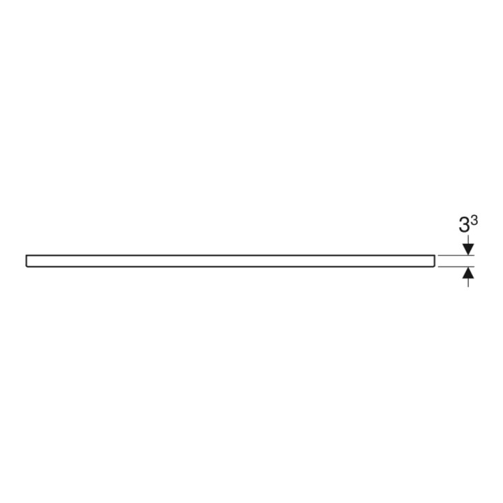 Geberit Poignée iCon 118,1 cm, gris sable/thermolaqué mat