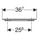 Geberit Poignée iCon 36,7 cm, chromé brillant-4