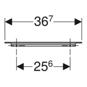 Geberit Poignée iCon 36,7 cm, chromé brillant-5