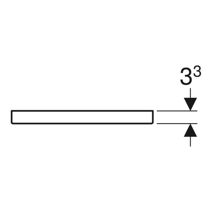 Geberit Poignée iCon 36,7 cm, lava/thermolaquée mate