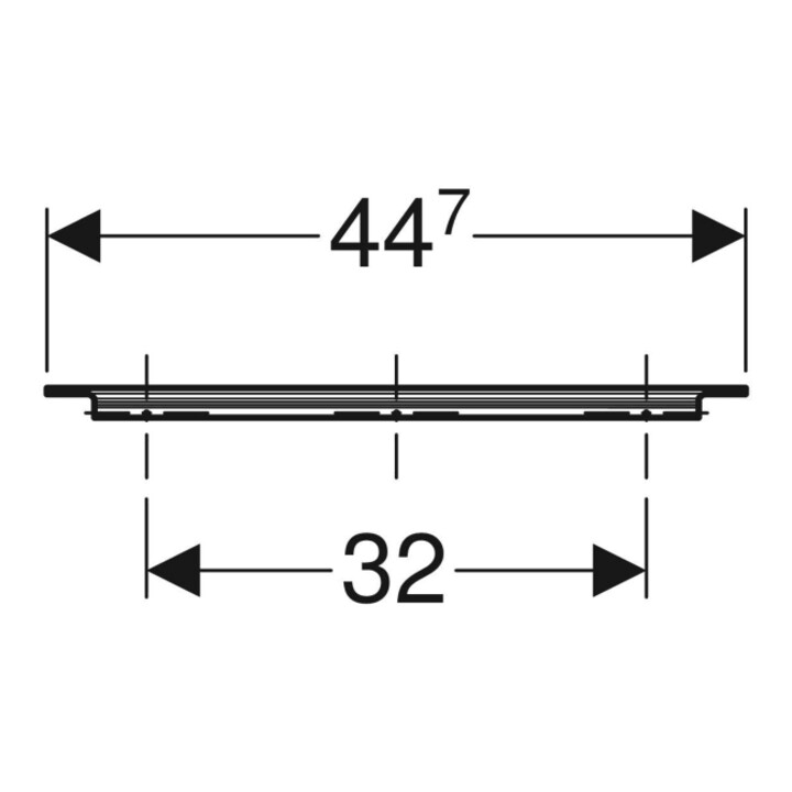 Geberit Poignée iCon 44,7 cm, blanc/mat poudré