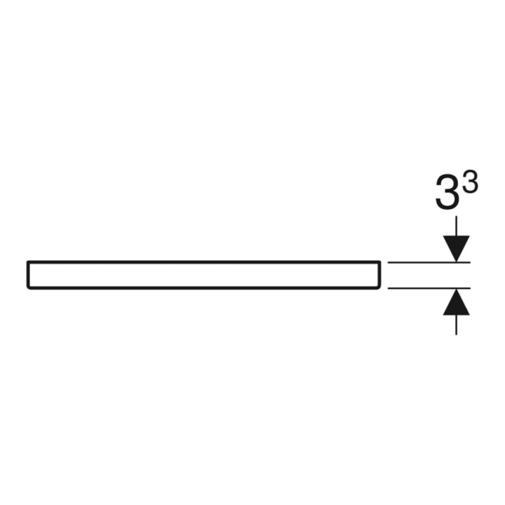 Geberit Poignée iCon 44,7 cm, chromé brillant