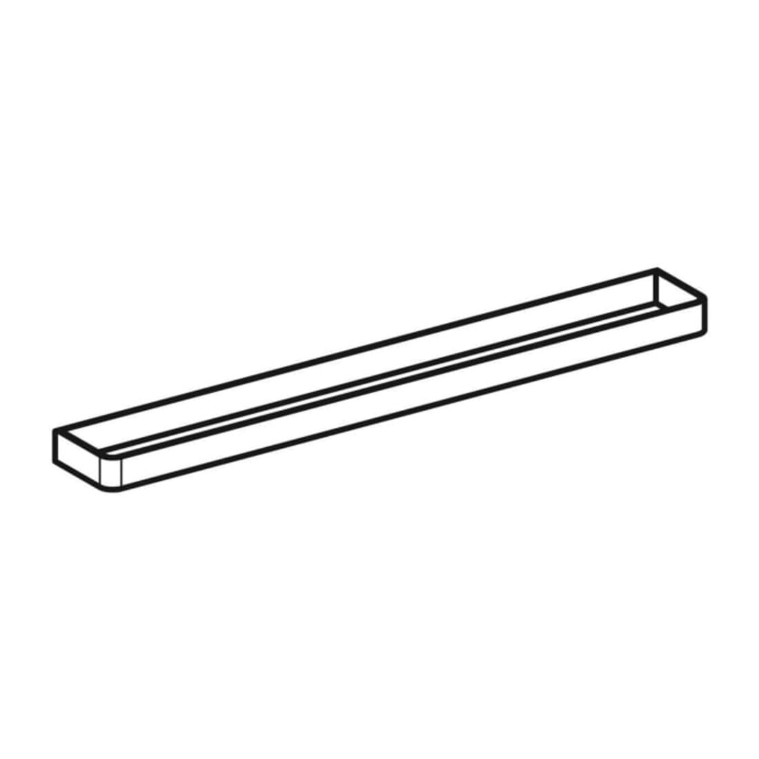 Geberit Porte-serviettes 42,2 cm, blanc, mat, peint par poudrage