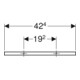Geberit Porte-serviettes 42,2 cm, chrome brillant-5