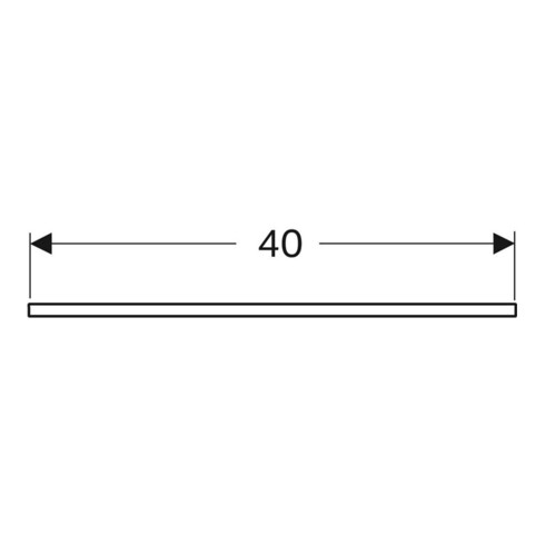 Geberit Porte-serviettes carré, 40 cm, métal chromé