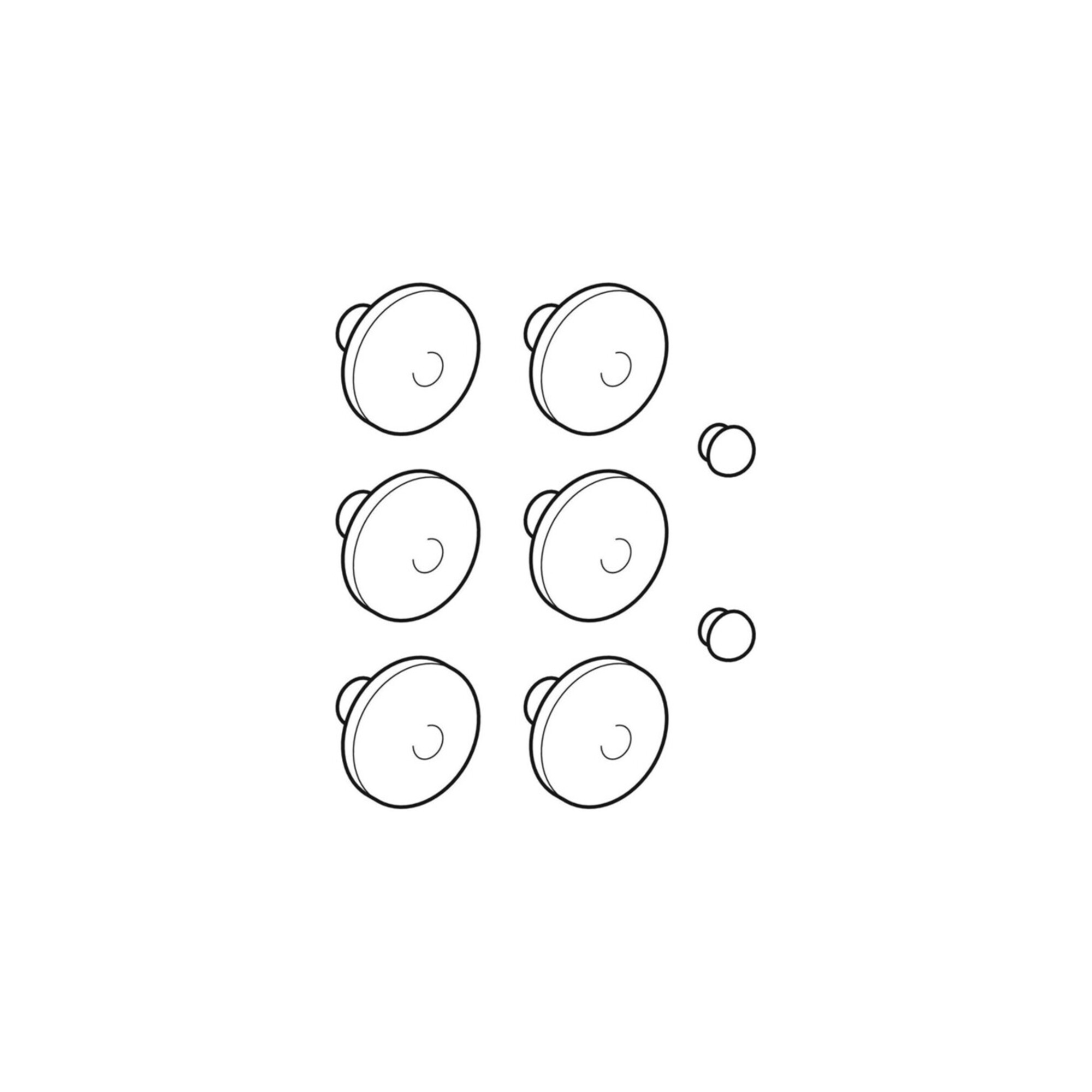 Geberit Puffer-Set Courreges/Mango für WC-Deckel