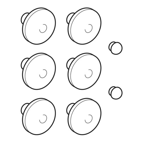 Geberit Puffer-Set Courreges/Mango für WC-Deckel