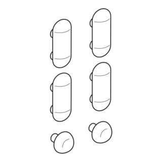 Geberit Puffer-Set Renova für WC-Deckel