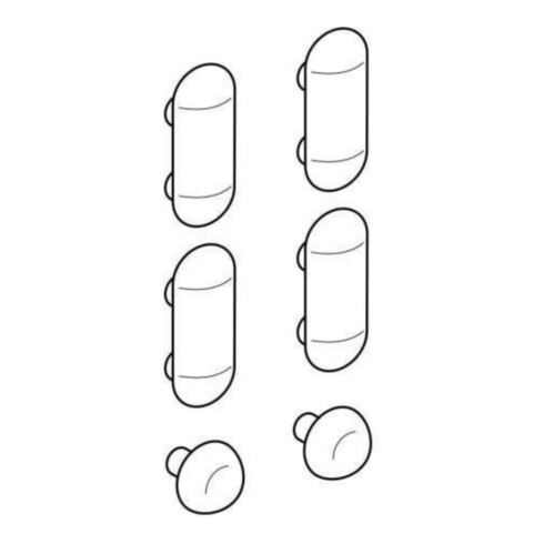 Geberit Puffer-Set Renova für WC-Deckel