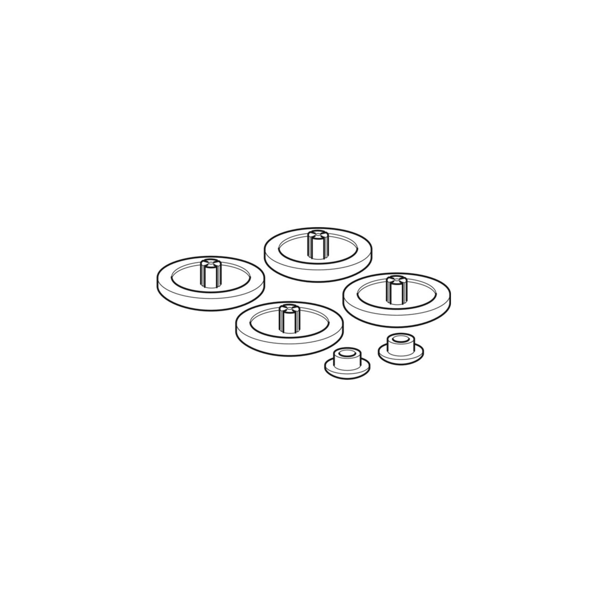 Geberit Puffer weiß, für WC-Deckel