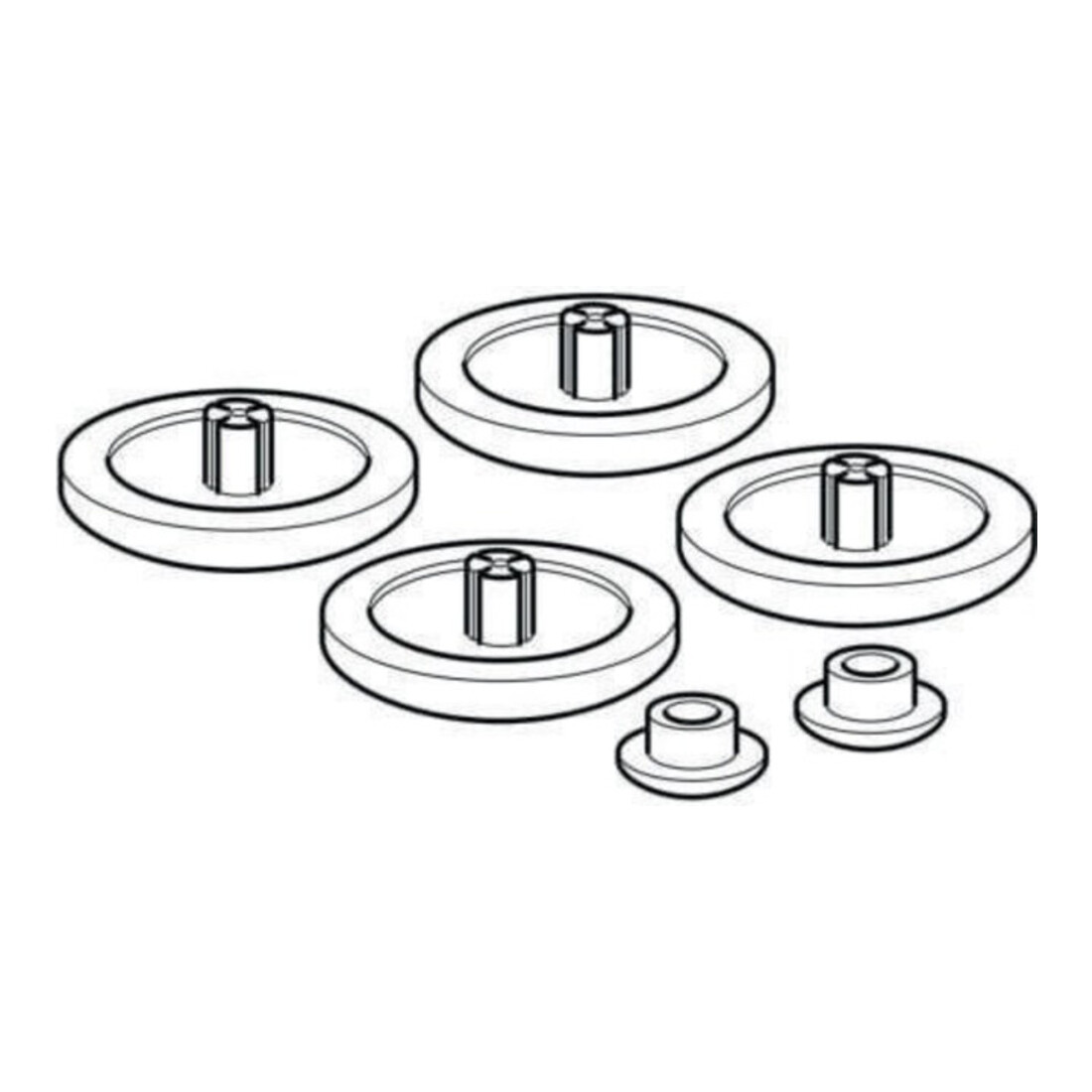 Geberit Puffer weiß, für WC-Deckel