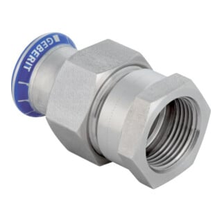 Geberit raccord de transition Mapress d 15xRp 1/2, labs-f, m IG, ÜM, acier inoxydable