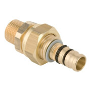 Geberit Raccord de transition Mepla d= 40 mm x R 1 1/4, avec AG, laiton rouge