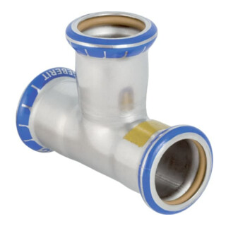 Geberit Raccord en T à gaz Mapress d= 35mm, égal, acier inoxydable