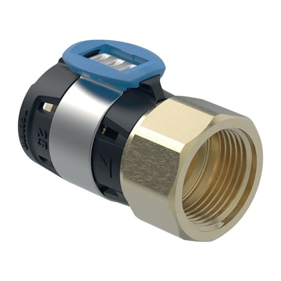 Geberit raccord FlowFit d= 16 mm, Rp 3/4, avec filetage intérieur