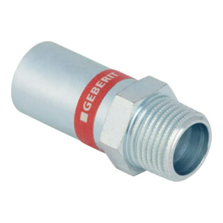 Geberit raccord Mapress acier C d 15xR 1/2, mâle fileté et emboîture, galvanisé