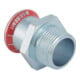 Geberit raccord Mapress acier C d 18 mm x R 1/2, mâle, galvanisé extérieur-1