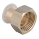 Geberit raccord Mapress d 15 mm x G 3/4, Cu, plat, avec écrou, laiton rouge-1