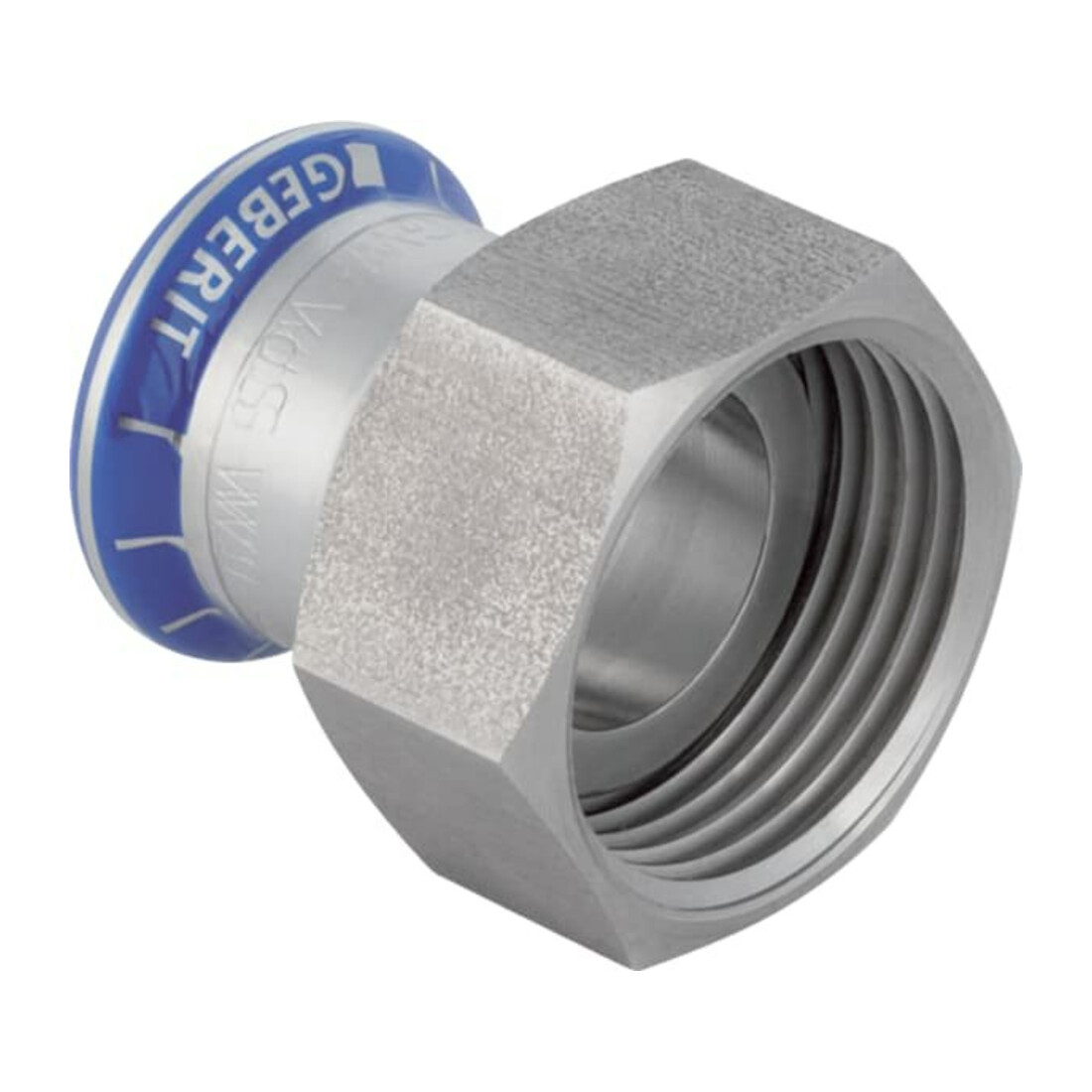 Geberit raccord Mapress d 15 mm x G 3/4, sans plomb, avec ÜWM/CrNi, ES