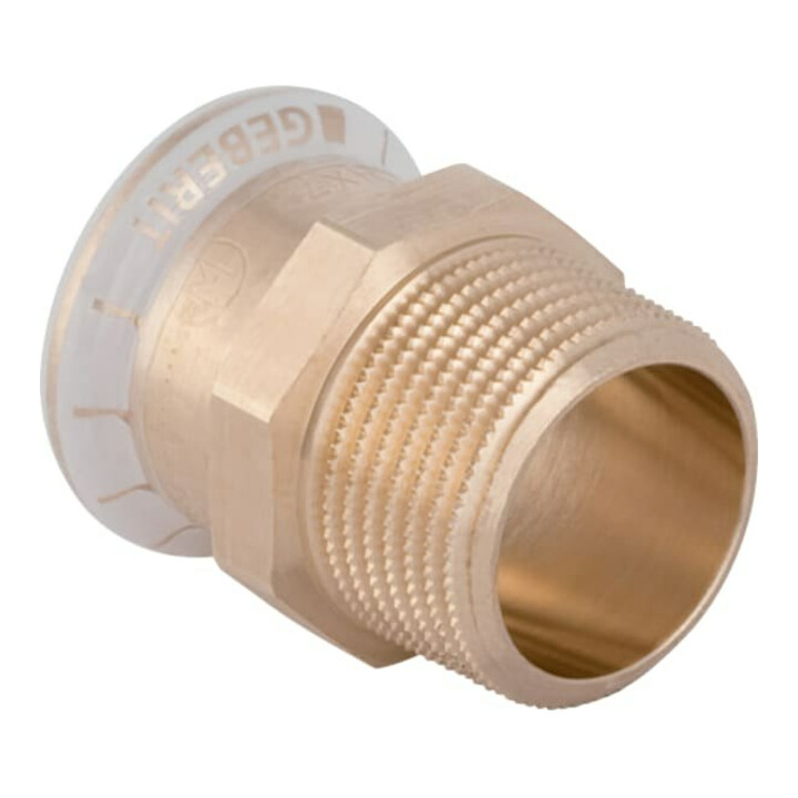 Geberit raccord Mapress d 18 mm x R 1/2, Cu, avec filetage mâle, bronze rouge