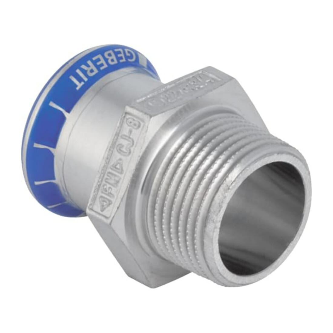 Geberit raccord Mapress d 54 mm x R 1 1/2, inox, mâle