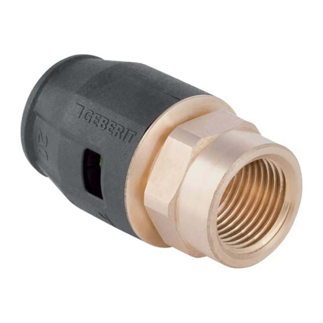 Geberit raccord PushFit d 16mmxRp 1/2, avec filetage intérieur, laiton rouge