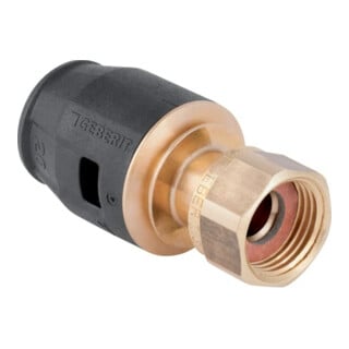 Geberit raccord PushFit d 25 mm x G 3/4, avec écrou, laiton rouge
