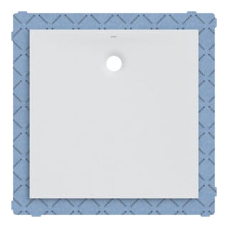 Geberit Receveur de douche Olona blanc/mat, carré, 100x100x4 cm