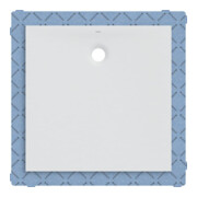 Geberit Receveur de douche Olona blanc/mat, carré, 100x100x4 cm
