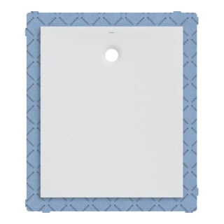 Geberit Receveur de douche rectangulaire Olona blanc/mat, 120x100x4 cm