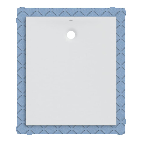 Geberit Receveur de douche rectangulaire Olona blanc/mat, 120x100x4 cm