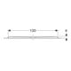 Geberit Receveur de douche rectangulaire Olona blanc/mat, 120x100x4 cm